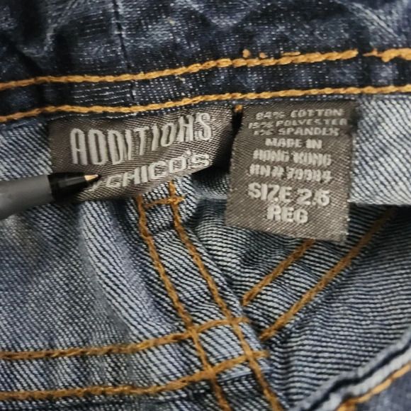 Additions by chico's women's jeans size 2.5 14  blue - Picture 5 of 5